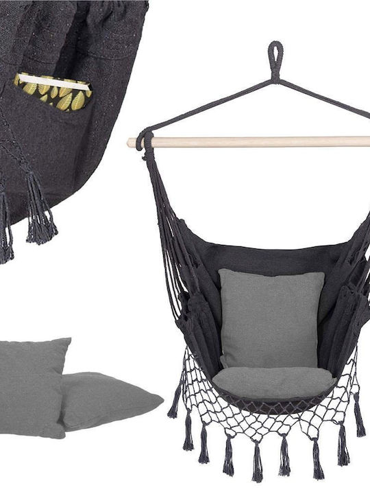 Single Hammock Gray 130x100cm