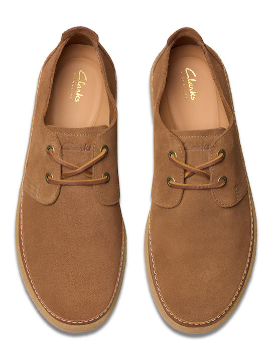 Clarkwood Low Men's Suede Casual Shoes Brown