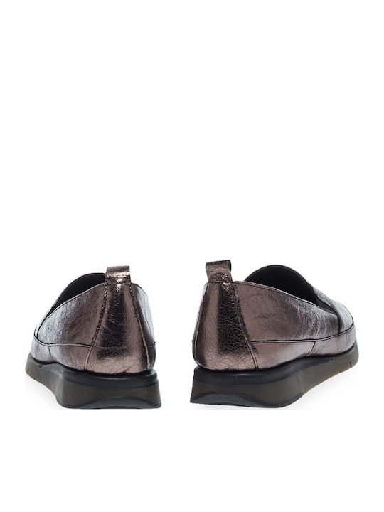 Γυναικεία Slip-On Δερμάτινα Copper