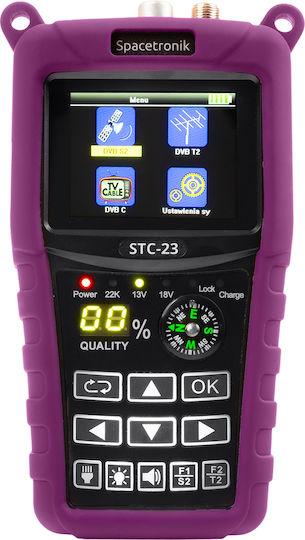 Satellite Meter Spacetronik Stc-23 Vf6800 Combo DVB-S2+T2/C