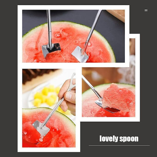 Set 8 Teaspoons Zola Shovel Spade Design 15 X 3.3 Cm