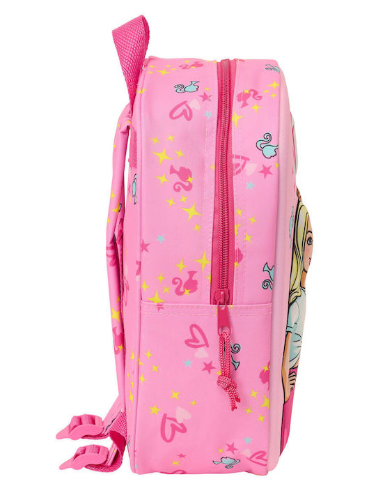 Barbie School Bag Pink Fuchsia 22 X 27 X 10 Cm 3D