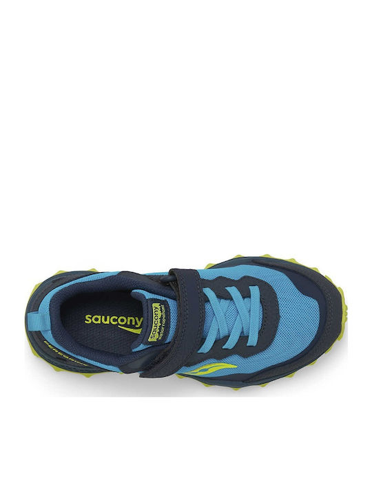 Peregrine Kids Sports Shoes Running with Hoop & Loop Closure Blue