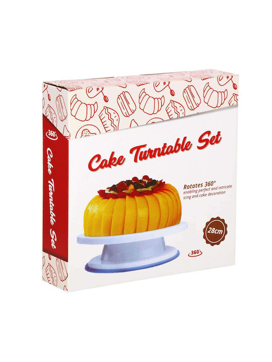 Set de Patiserie Platou Rotativ 37 Piese Șabloane Decorare Prăjituri