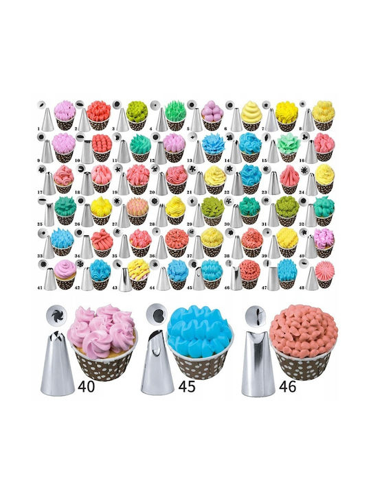 Pastry Set Rotating Platter 137 Pieces Templates Decorating Cakes