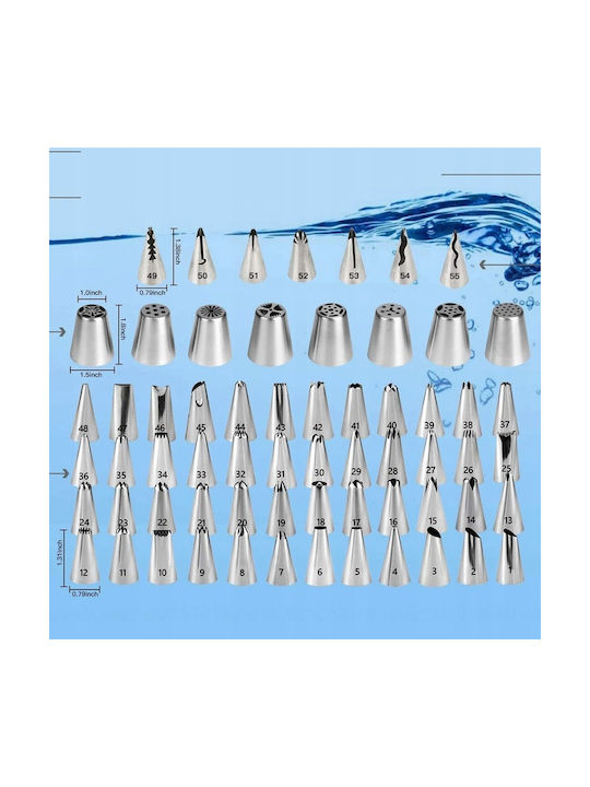 Pastry Set Rotating Platter 137 Pieces Templates Decorating Cakes