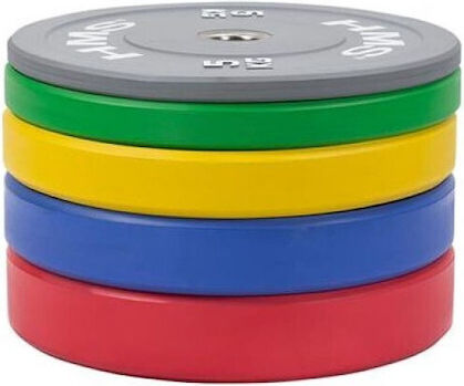 HMS Scheibenset Olympischen Typs Gummierte 1 x 15kg Φ50mm