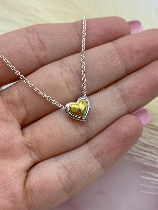 Necklace Made of Gold Plated Silver