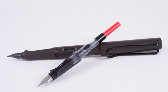 Lamy Safari Fountain Pen Broad Grey Made of Plastic with Black Ink
