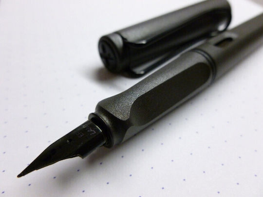 Lamy Safari Fountain Pen Fine Grey Plastic with Black Ink