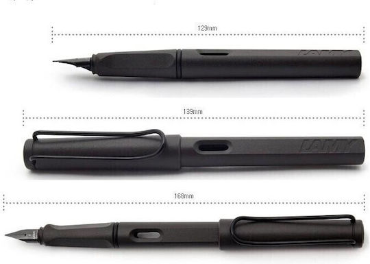 Lamy Safari Fountain Pen Medium Grey Plastic with Black Ink