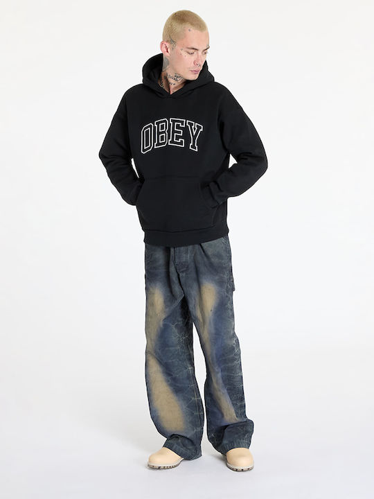 Extra Heavy Sweatshirt with Hood Black