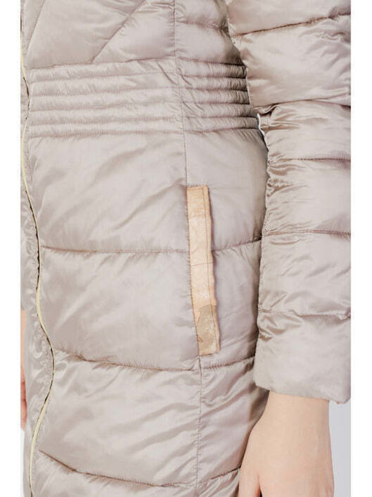 Alviero Martini 1a Classe Women's Short Lifestyle Jacket for Winter Beige