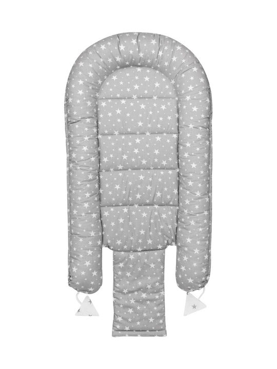 Jukki Βρεφικό Μαξιλάρι Φωλιά Grey 55x100εκ.