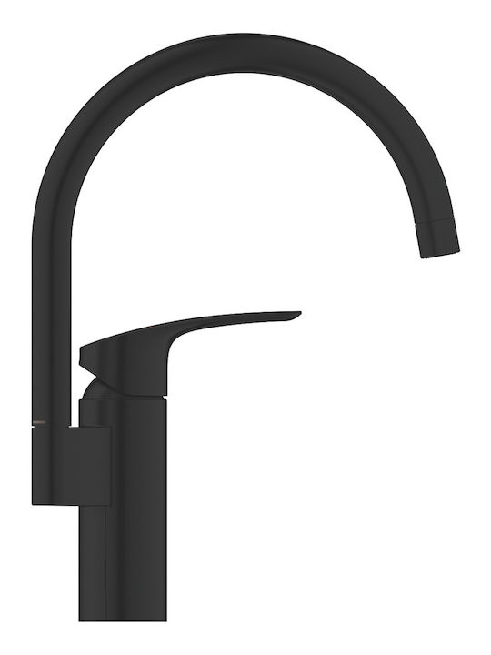 Grohe Eurosmart Mixer Standing Kitchen Swivel Spout 339 Mm Matte Black