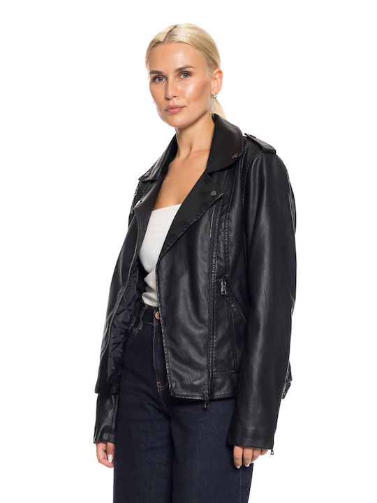 Splendid Damen Bikerjacke Schwarz