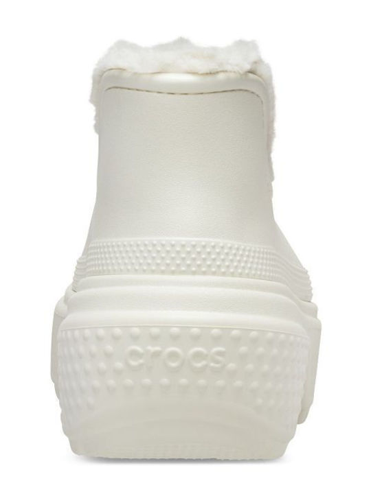 Lined Shorty Γυναικεία Μποτάκια Λευκά