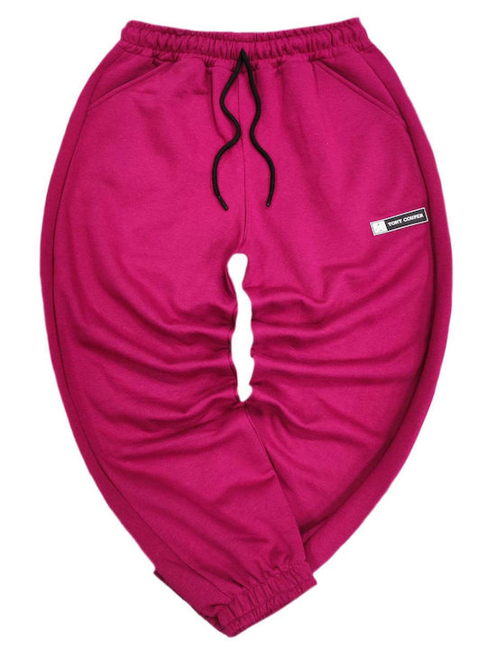 Tony Couper Men's Sweatpants Fuchsia