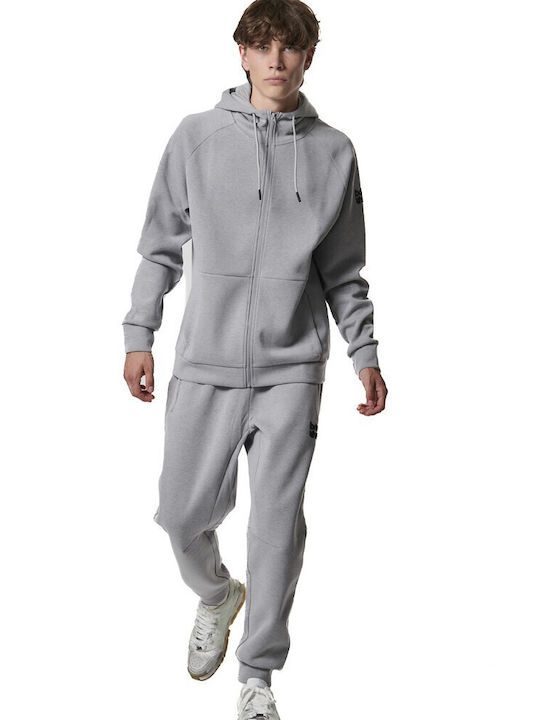 Body Action Men's Sweatpants with Rubber Silver Grey