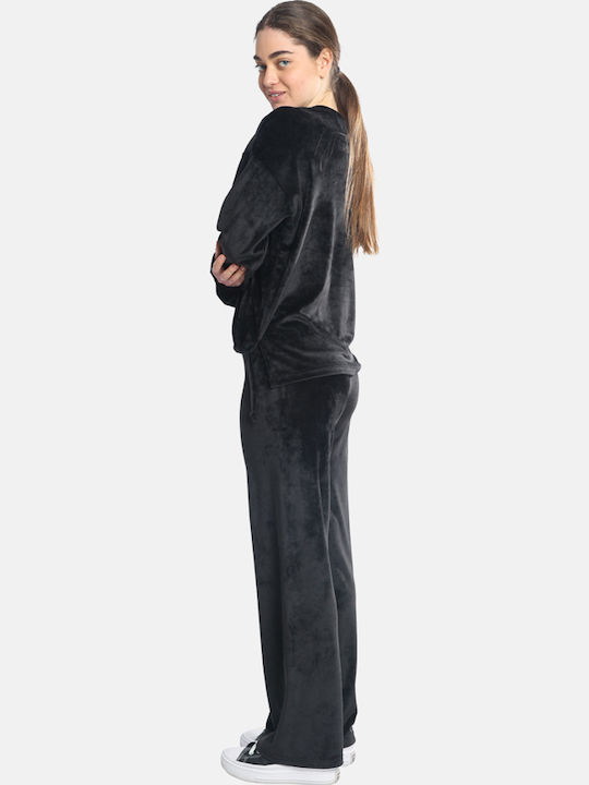 Pantaloni de Trening Catifea Black