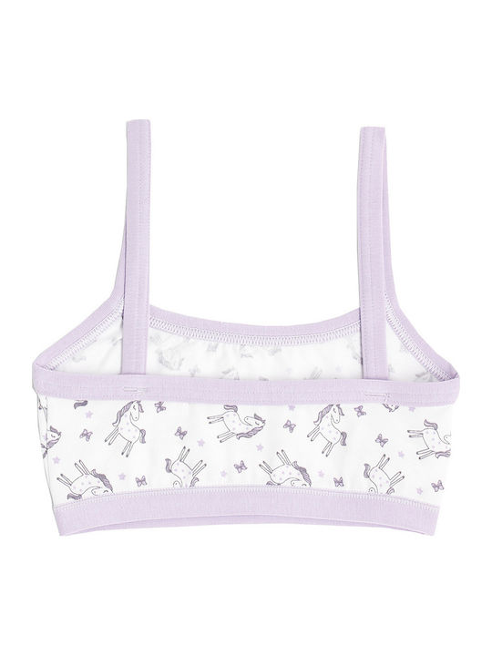 Cotonella Kids' Bralette White-lilac
