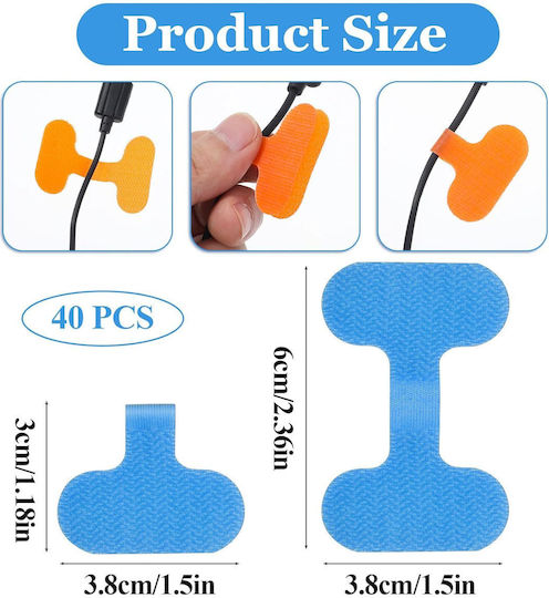 Set 10 Cable Labels Zola Nylon 6x3.5 Cm Multicoloured