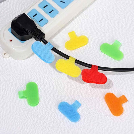 Set 10 Cable Labels Zola Nylon 6x3.5 Cm Multicoloured