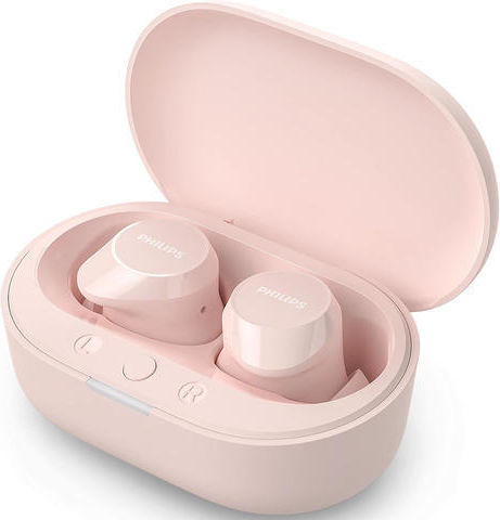 Philips TAT1209 In-ear Bluetooth Handsfree Earphones with Sweat Resistance and Charging Case Pink
