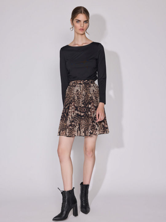 Mini Φούστα Λεοπάρ Animal Print