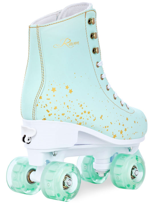 Adjustable Raven Noa Roller Skates Turquoise Size M 35-38