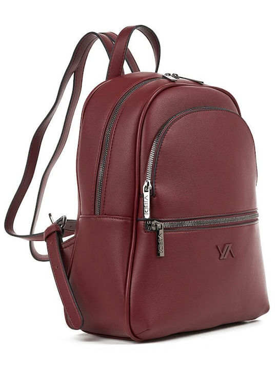 Verde Women's Bag Backpack Burgundy