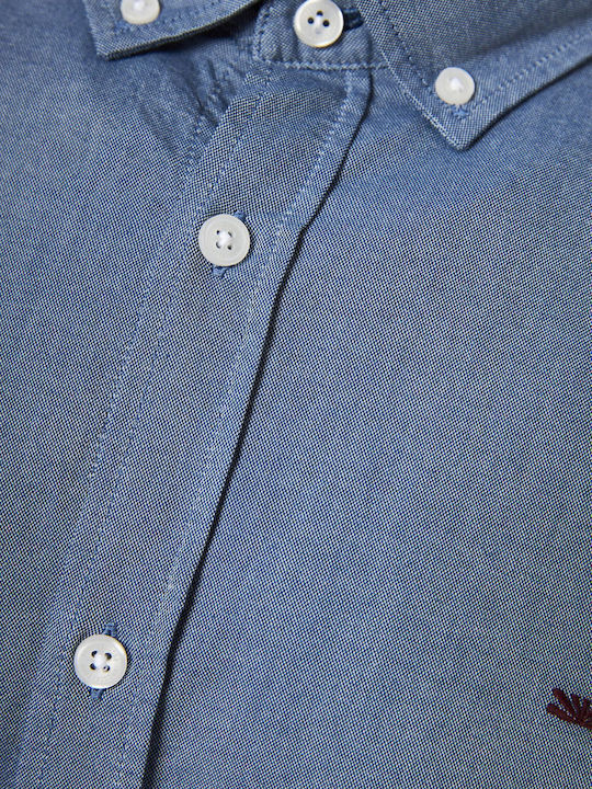 Funky Buddha Baumwolle Hemd Blau