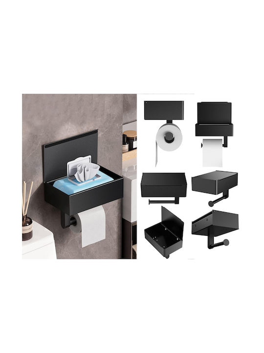 Aria Trade Wall-mounted Paper Holder Metallic Black