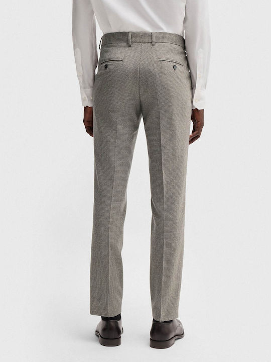 Hugo Boss Men's Trousers in Slim Fit Ecru