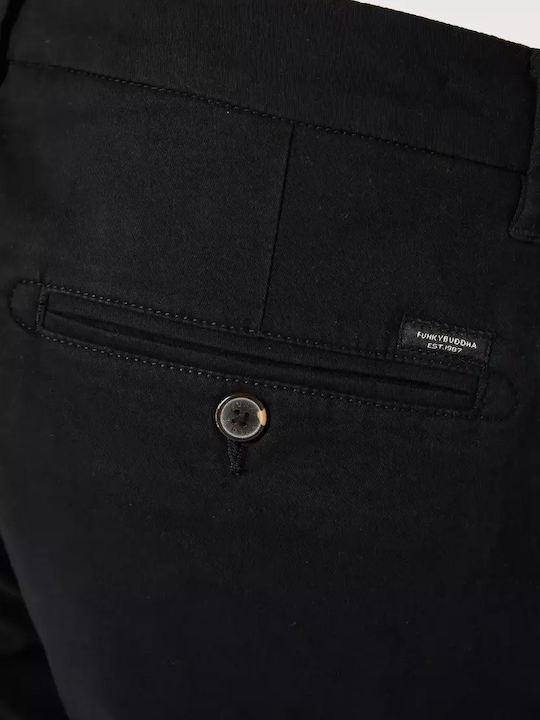 Trousers Chino Elastic in Regular Fit Chicory Coffee