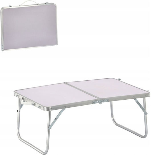 Сгъваема метална маса градинска плажна пикник MDF плот 60x40x27см R