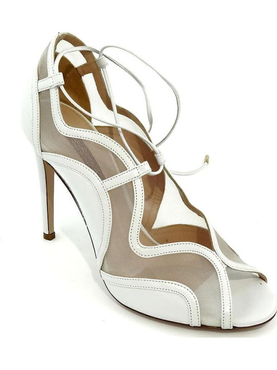 Leather Sandals White