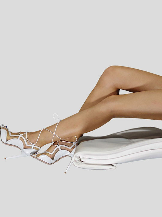 Leather Sandals White