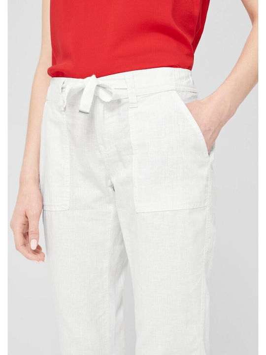 Damen Stoff Hose White