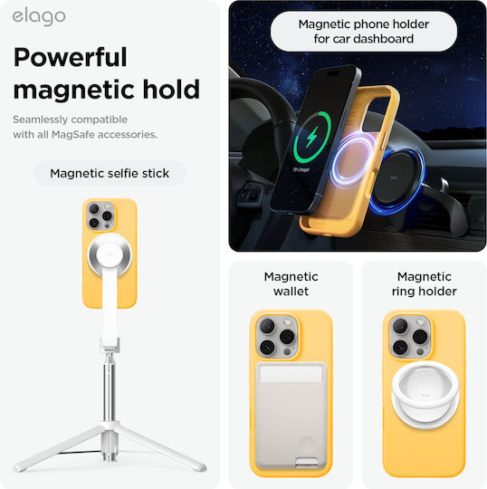 Elago Back Cover Σιλικόνης 1.7mm Κίτρινο (iPhone 16 Pro Max)