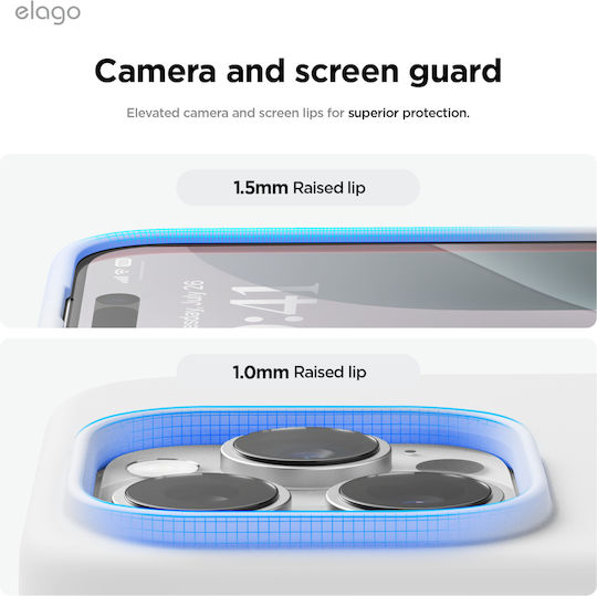 Elago Back Cover Σιλικόνης Λευκό (iPhone 16 Pro Max)