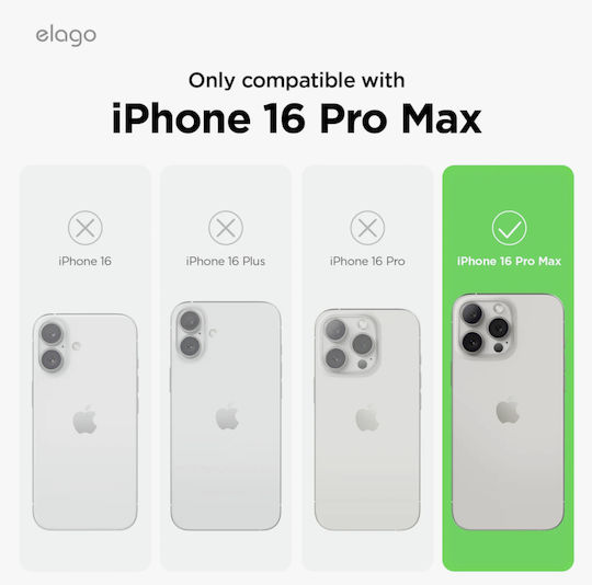 Elago Back Cover Silicon Albastru deschis (iPhone 16 Pro Max)