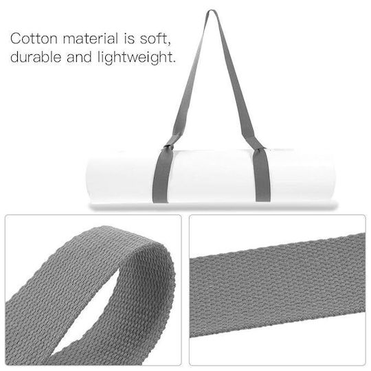 Yoga Mat Carrier & Stretching Strap Niyamas Grey