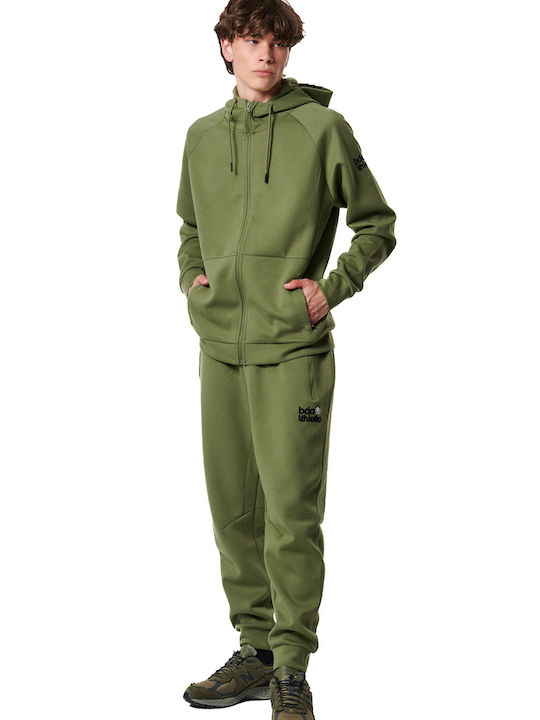 Body Action Sweatshirt with Hood Khaki