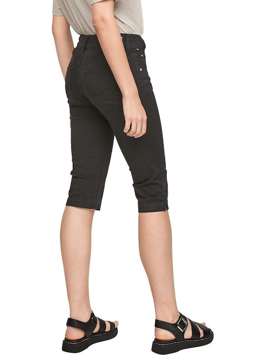 Damen Bermuda Jean Schwarz