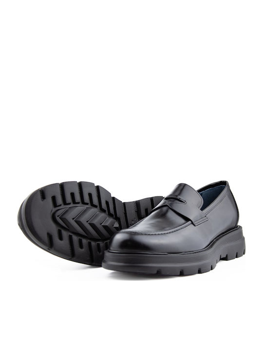 Men's Leather Loafers Black