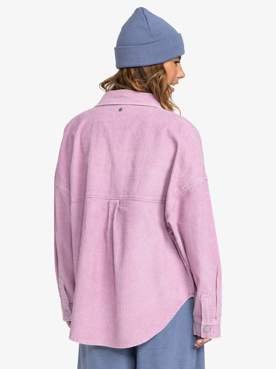 Roxy Langärmelig Damen Hemd Mauve Orchid