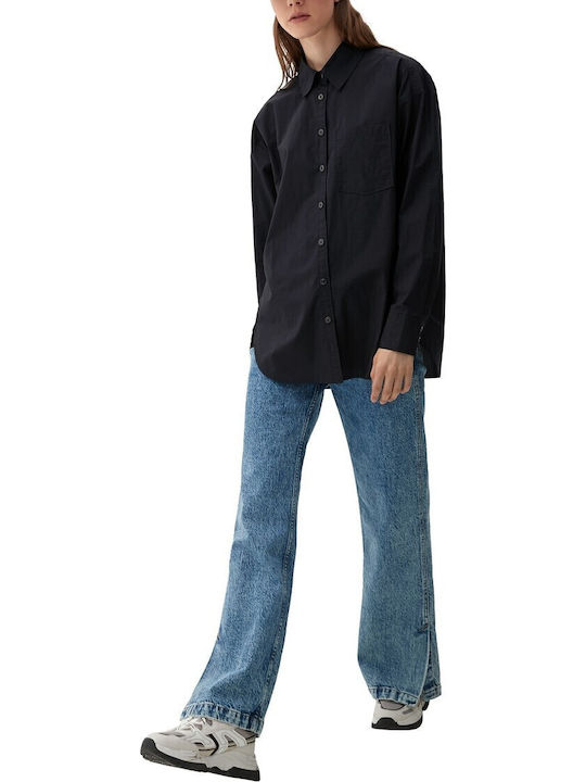 Women's Long Sleeve Shirt Black