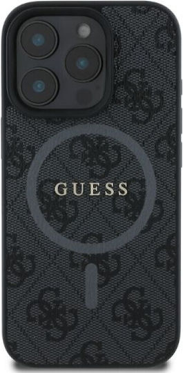 Guess Back Cover Synthetic Leather / Leather Black (iPhone 16 Pro Max, Guess)