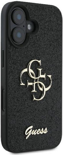 Guess Задна корица Кожа Черен (iPhone 16 Plus, Guess)